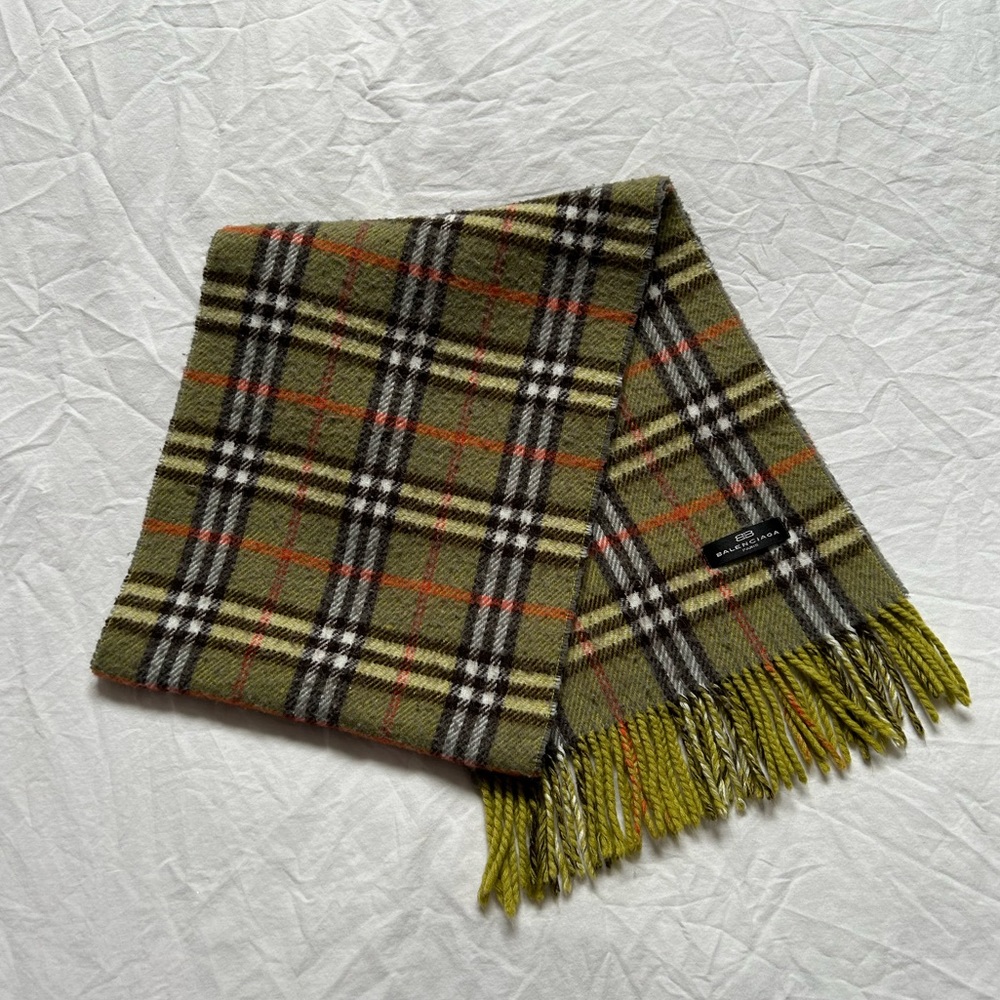 Balenciaga tartan scarf